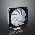Efficient CPU Cooler With Aluminum Heatsink And 120mm Cooling Fan for PC Thermal Management