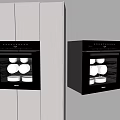 Modern embedded disinfection cabinet disinfection cabinet bowl chopsticks plate 3d model