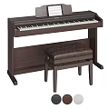 Elegant Digital Piano with Wooden Frame and Leather Padded Stool
