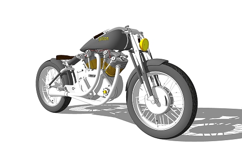 Modern Motorcycle 3d model