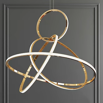 Modern chandelier Niamh Barry light pollution-free minimalism 3d model