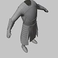 Medieval Armor 3D Render With Metal Leather Cuirass Arm Guards Skirt And Boots