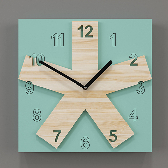 Nordic Clock 3d model