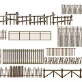Various Wooden Garden Fences With Different Styles And Natural Designs For Outdoor Use