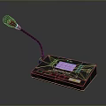 Microphone Amplifier Capacitor Microphone High-end Microphone Wheat Desktop Microphone Broadcasting Microphone 3d model