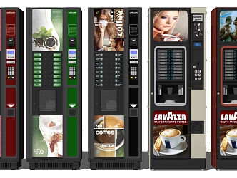 Modern vending machine coffee machine vending machine combination 3d model