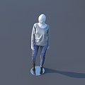 Modern Model Clothing Model 3d model