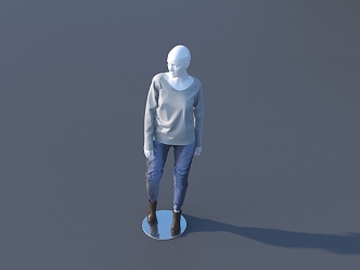 Modern Model Clothing Model 3d model