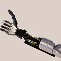 Smart Machine Precision Mechanical Arm With Articulated Fingers And Metal Joints