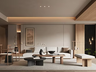 Song style living room 3d model