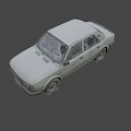 Old Vintage Car With Damaged Windshield Dirty Body And Worn Exterior