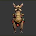 alpaca wool llama alpaca camel sheep humpless moose animal 3d model