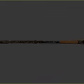 Vintage Wooden Rifle With Metal Components And Classic Design Details