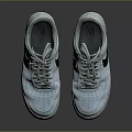 White Perforated Sneakers With Black Logo Gray Laces And Colorful Sole Splatters
