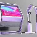 Public Facility Modern Self Service Telly Kiosks With Digital Screens And White Design