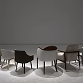 Various Modern Accent Chairs With Diverse Designs Showcased In Gray Display Space