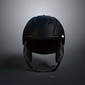 Sleek Black Safety Helmet With Ventilation Holes And Padded Interior Strap