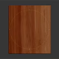 Wooden Dining Table With Red Brown Wood Grain Square Top And Four Legs