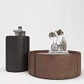 Minimalist Style Coffee Table Combination Furniture Soft-fitting Coffee Table Side Table 3d model