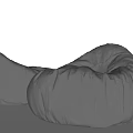 Gray Fabric Bean Bag Chairs Modern Comfortable Design For Living Room