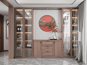 Modern Wine Cabinet 3d model