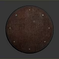 Rusty Metal Dome With Rusted Surface Top Rivets And Side Holes On Gray Background 3d model