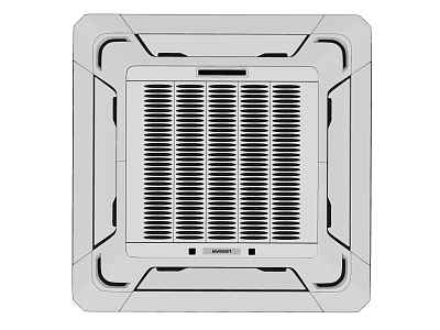Ceiling Mounted Modern Air Conditioner Fan with Sleek Grille for Home Cooling 3d model