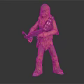 Modern game character Chewbaka Star Wars 3d model