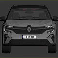 Modern Silver SUV With Black Roof Sleek Body Lines LED Headlights And Alloy Wheels