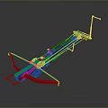 Crossbow Mechanical Crossbow Shift Bow and Arrow Shoot Far Equipment Weapons High-tech Crossbow 3d model
