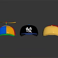 Assorted Colorful Baseball Caps With NY F1 Logos Propeller And Visor Style