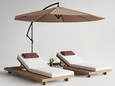 Modern Outdoor Lounger Outdoor Chair Beach Lounger Sunshade model