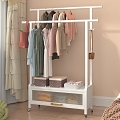 Wardrobe hanger rack 3d model