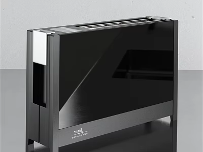 Sleek Modern Black Kitchen Appliance With Smooth Surface And Contemporary Design 3d model