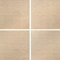 Light Brown Textured Square Rug with Linen Material for Modern Home Decor