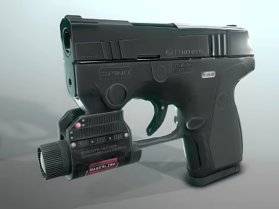 The modern pistol. 3d model The modern pistol. 3d model