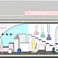 modern window children window 3d model
