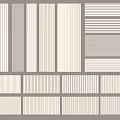 Modern Wall Panels With Various Striped Textures And Neutral Color Options 3d model