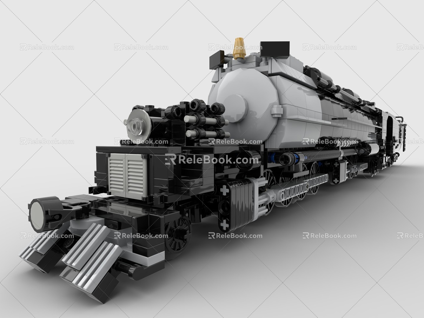 LEGO toy train light rail subway high-speed rail EMU urban rail train rail transit tram 3d model