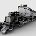 LEGO toy train light rail subway high-speed rail EMU urban rail train rail transit tram 3d model