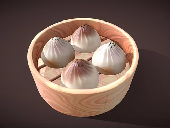 Steamer Cartoon Steamed 3d model