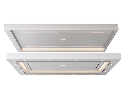 Modern Ceiling Honeycomb Large Panel Ceiling Integrated Ceiling Aluminum Gusset Ceiling Linear Yuba Exhaust Fan 3d model