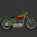 Motorcycle two-wheeled motorcycle off-road motorcycle road race motorcycle motor vehicle transport 3d model