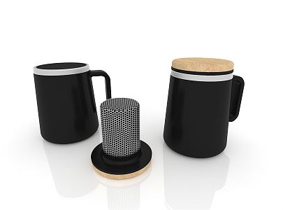 Modern Cup Black Business Office Cup 3d model