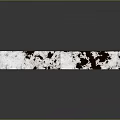 Industrial Lighting Combination With Long Strip White Brown Distressed Reflective Surface