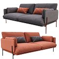 Modern Multi-Person Sofa Sofa Two-Person Sofa Casual Sofa Living Room Sofa Leather Sofa Corner Sofa 3d model