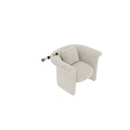 Stylish Accent Chair with Floral and Bird Print Upholstery and Matching Pillow