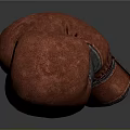 Pair Of Red Boxing Gloves As Essential Sports Equipment For Training