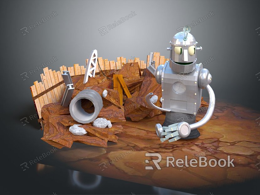 Modern Robot Robot Assistant Small Robot Robot Butler model