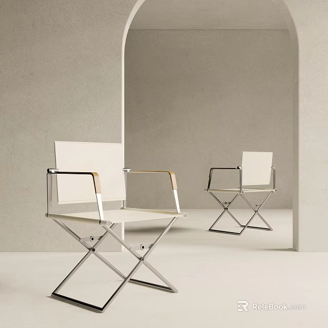 Modern Leisure Chairs With Metal Frame And Light Cushion For Minimalist Indoor Decor 3d model 